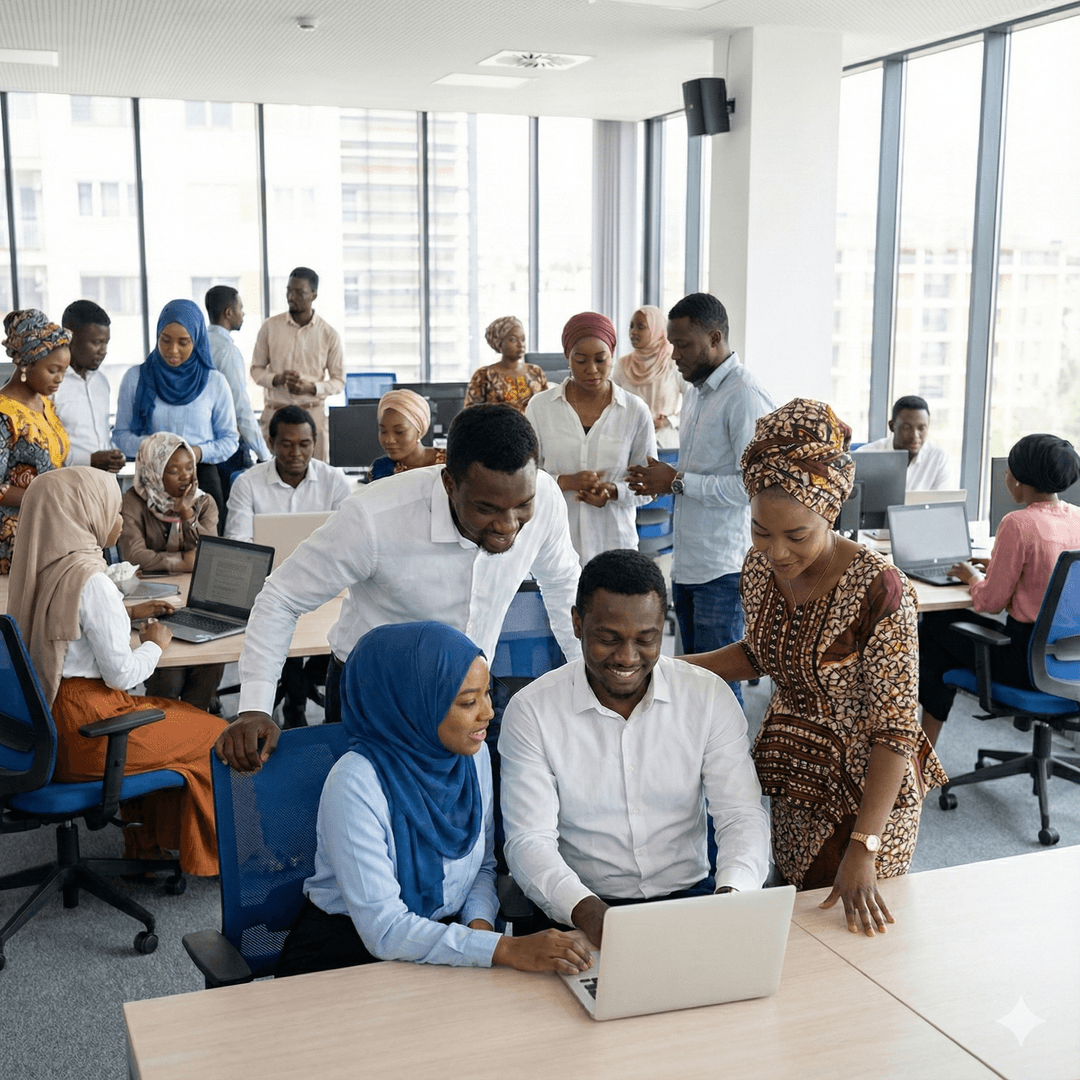 Équipe africaine en formation