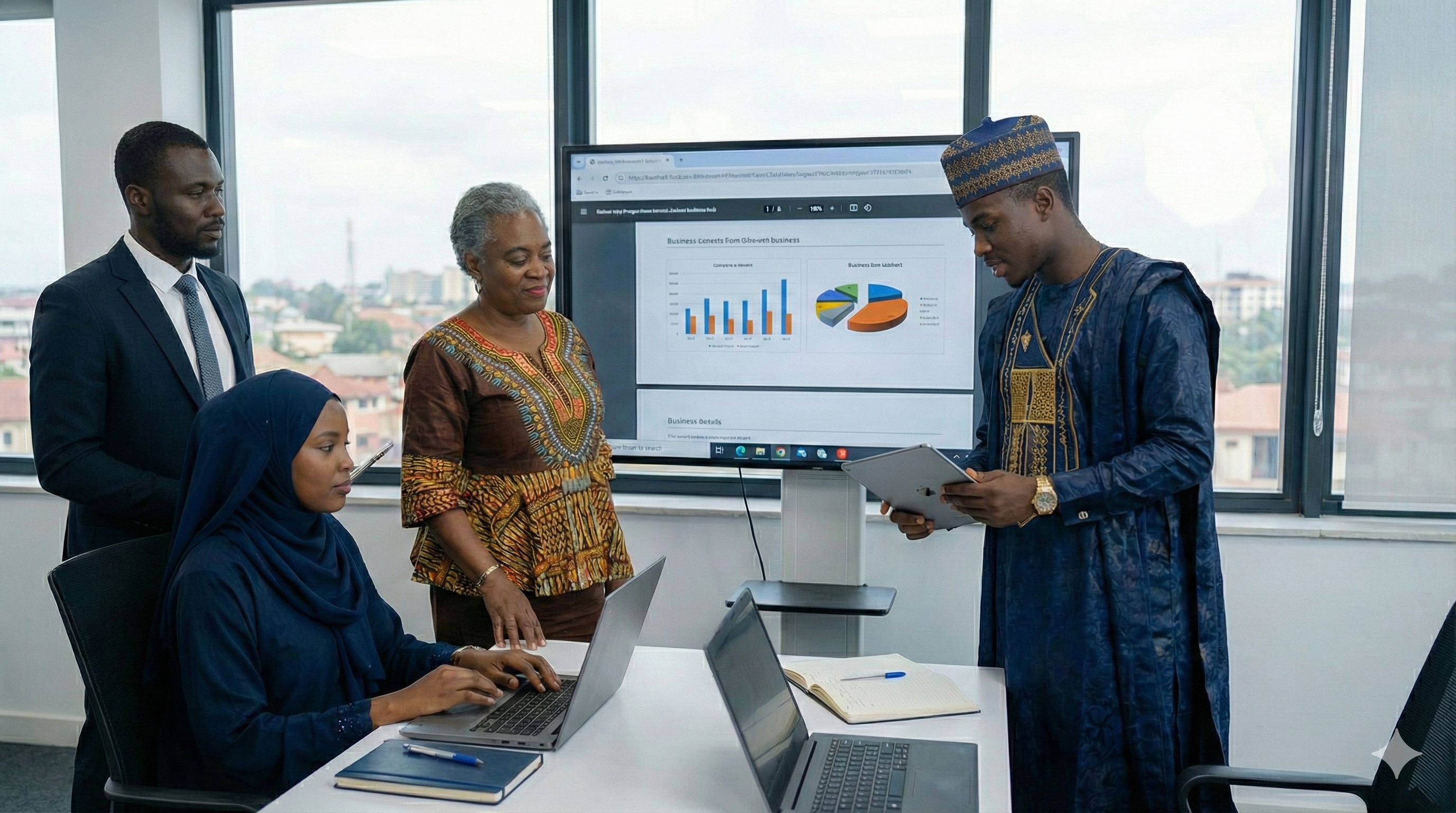 African professionals learning